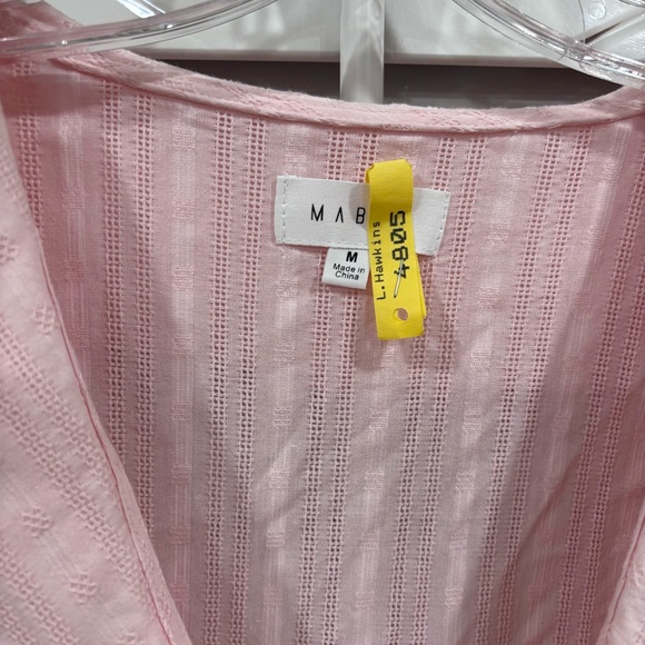 Mable Babydoll Dress Pink Sz Medium - Picture 6 of 11